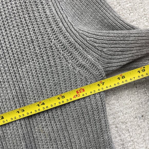 Banana Republic Cardigan Shawl Open Front Ribbed Knit Womens Sz Small Grey - Picture 7 of 12